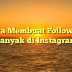 Cara Membuat Followers Banyak di Instagram