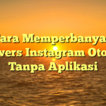 Cara Memperbanyak Followers Instagram Otomatis Tanpa Aplikasi