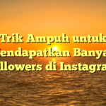 Trik Ampuh untuk Mendapatkan Banyak Followers di Instagram