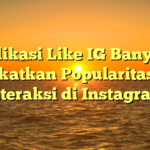 Aplikasi Like IG Banyak: Tingkatkan Popularitas dan Interaksi di Instagram