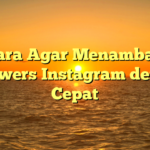 Cara Agar Menambah Followers Instagram dengan Cepat