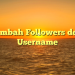 Menambah Followers dengan Username
